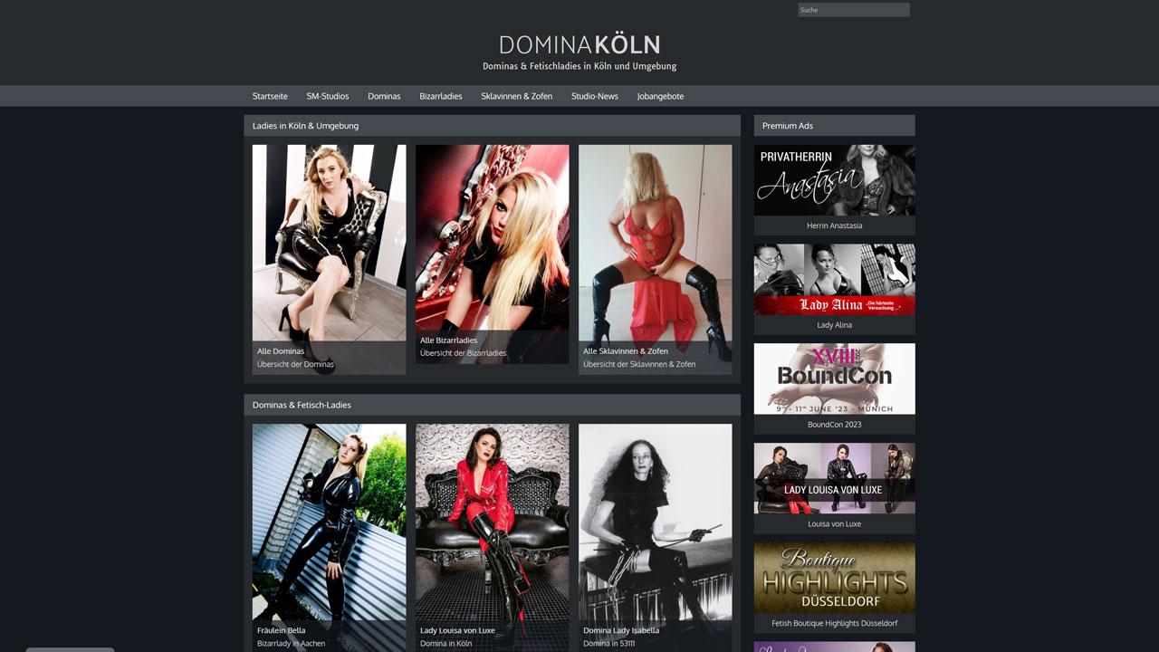 Homepage Domina Köln