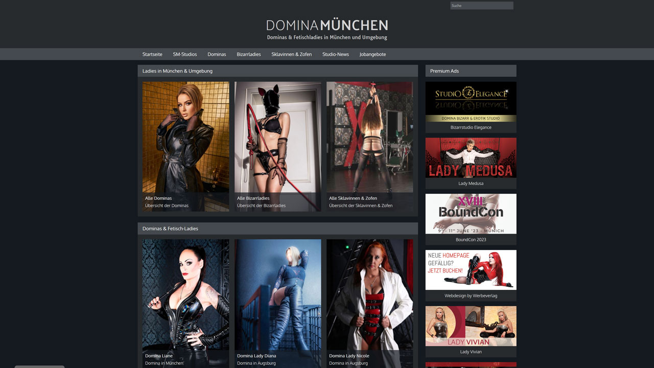 Homepage Domina München